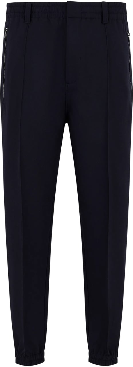 Emporio Armani Trousers Blue Blauw