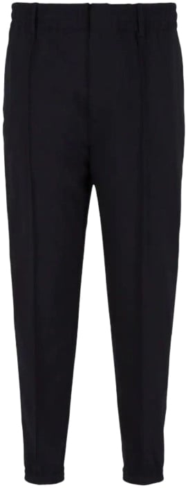 Emporio Armani Trousers Blue Navy Blauw