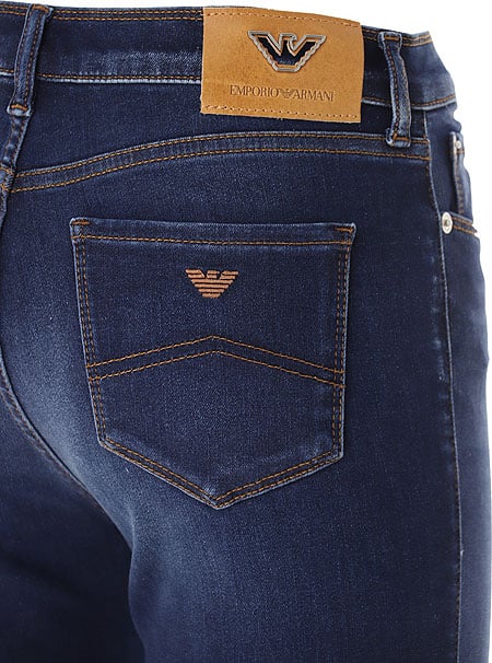 Emporio Armani Jeans Blue Denim Blauw