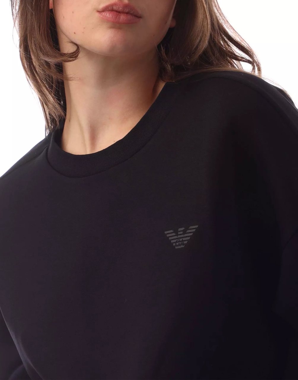 Emporio Armani Crewneck Logo Sweatshirt Zwart
