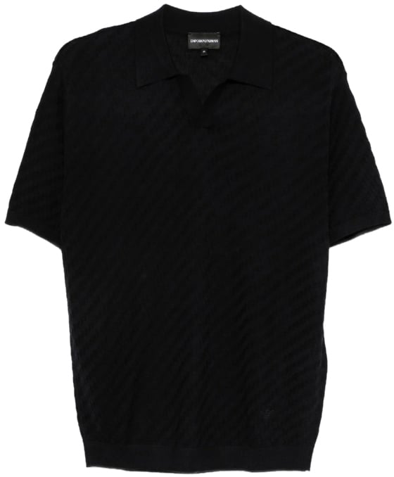 Emporio Armani T-Shirts And Polos Blue Zwart