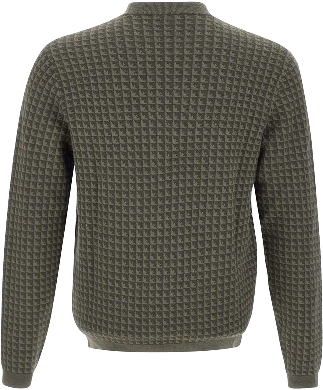 Emporio Armani Sweaters Black Ink Dusty Olive Egl Groen