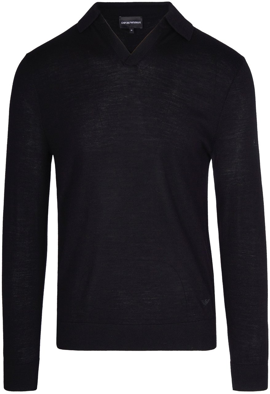 Emporio Armani Sweaters Black Beauty Zwart