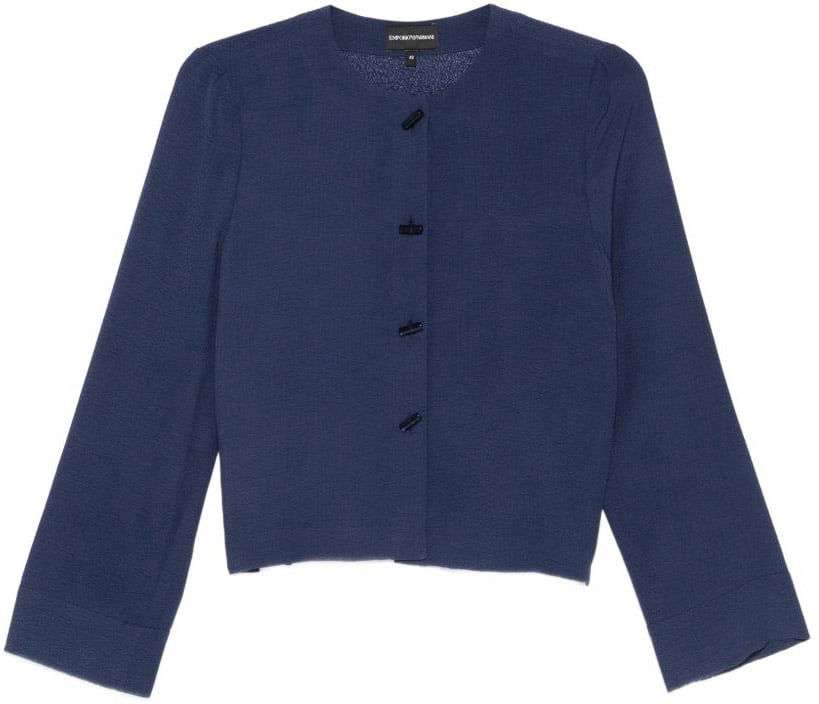 Emporio Armani Shirts Blu Blauw