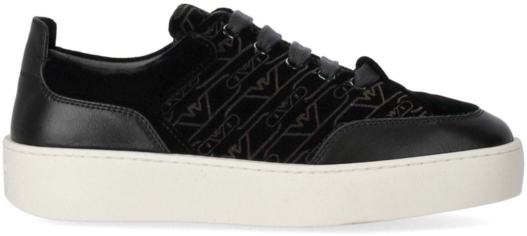 Emporio Armani EMPORIO ARMANI MONOGRAM SNEAKER Zwart