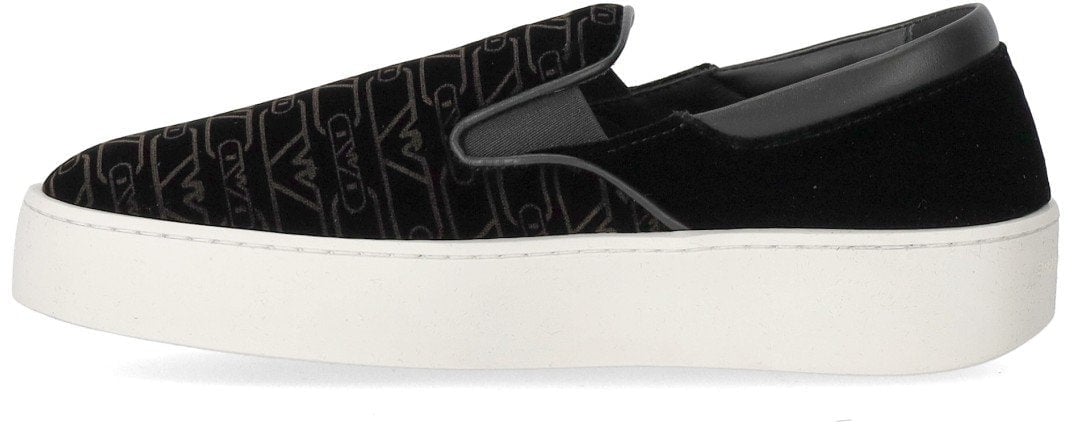 Emporio Armani EMPORIO ARMANI MONOGRAM SLIP-ON SNEAKER Zwart