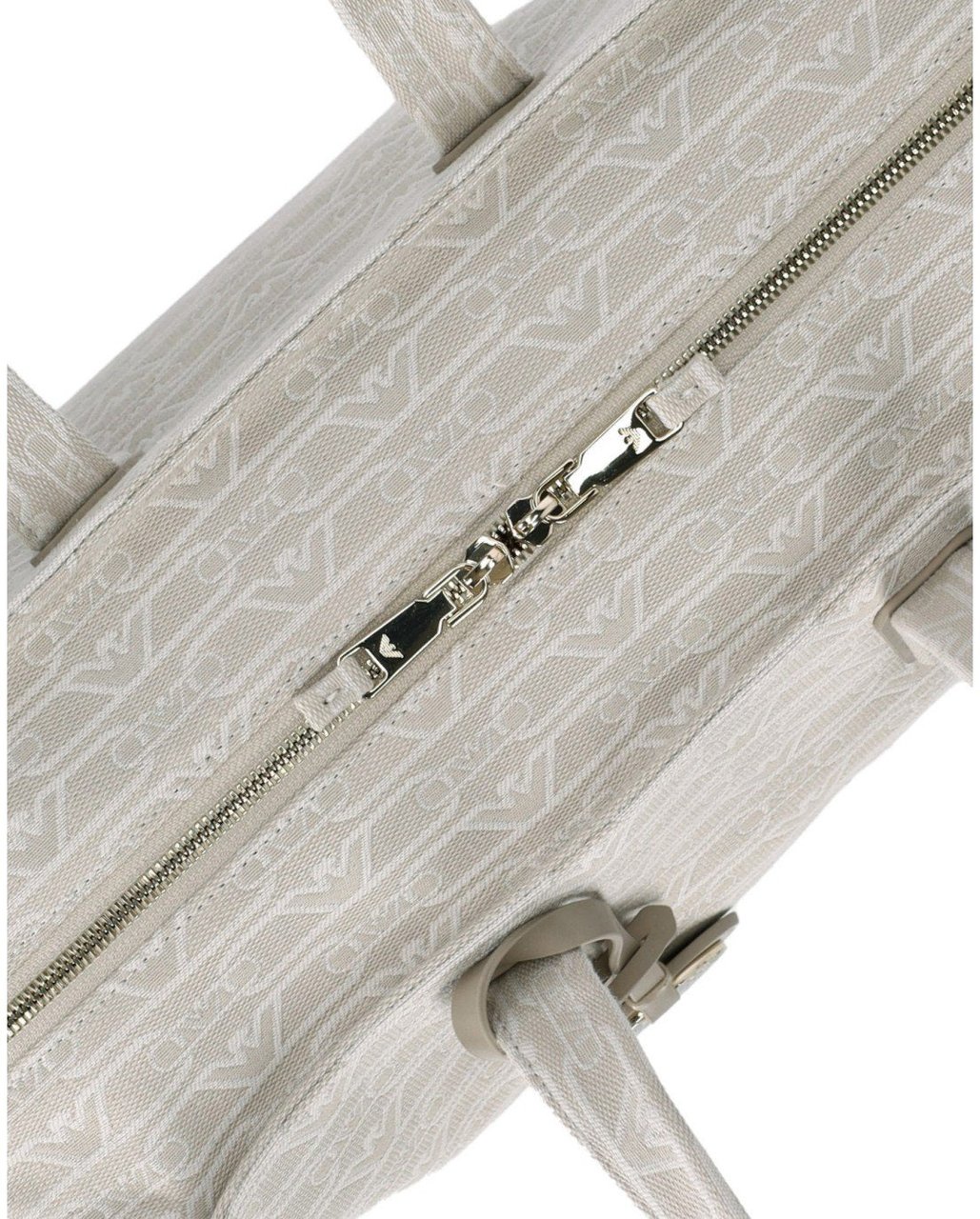 Emporio Armani EMPORIO ARMANI MONOGRAM NATURAL MEDIUM SHOPPING BAG Beige