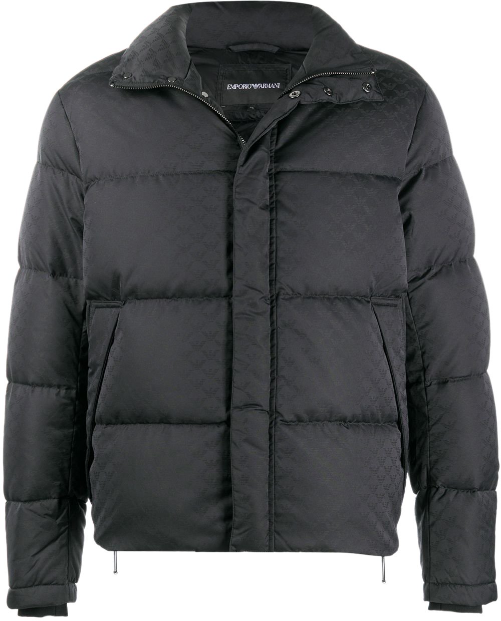 Emporio Armani Coats Black Zwart