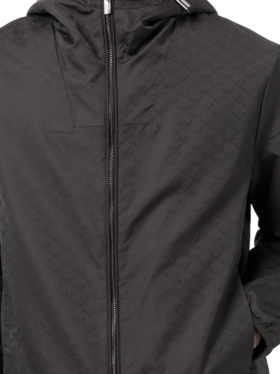 Emporio Armani Coats Black Zwart