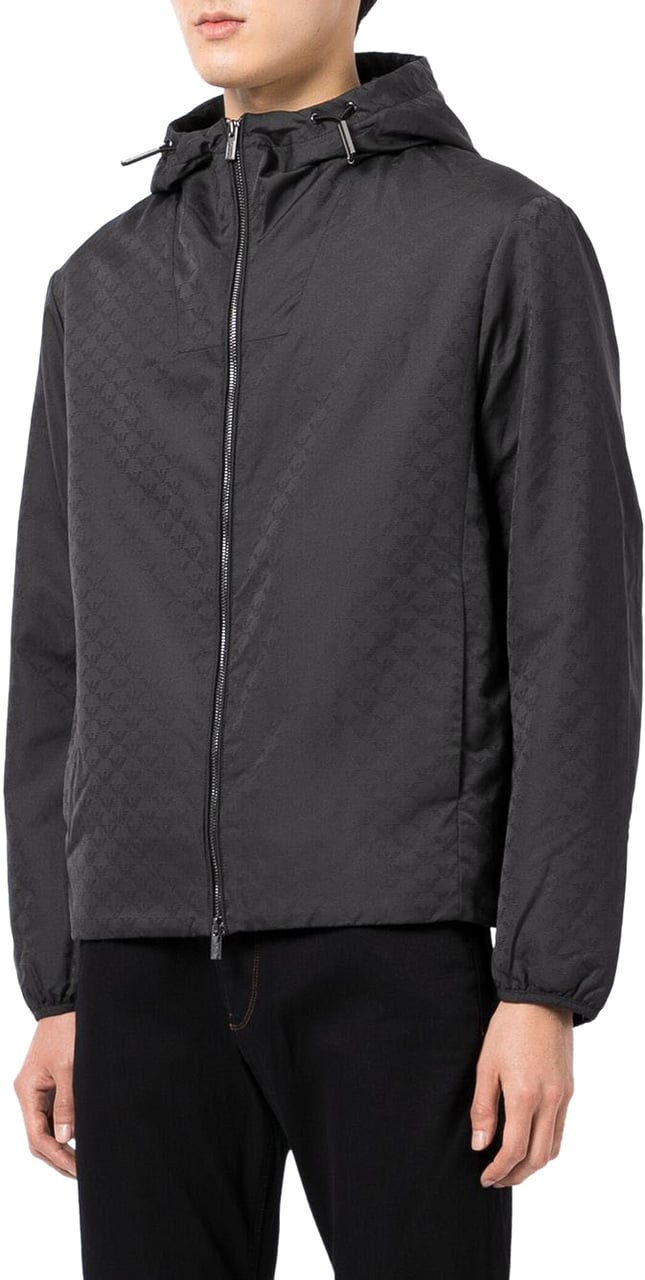 Emporio Armani Coats Black Zwart