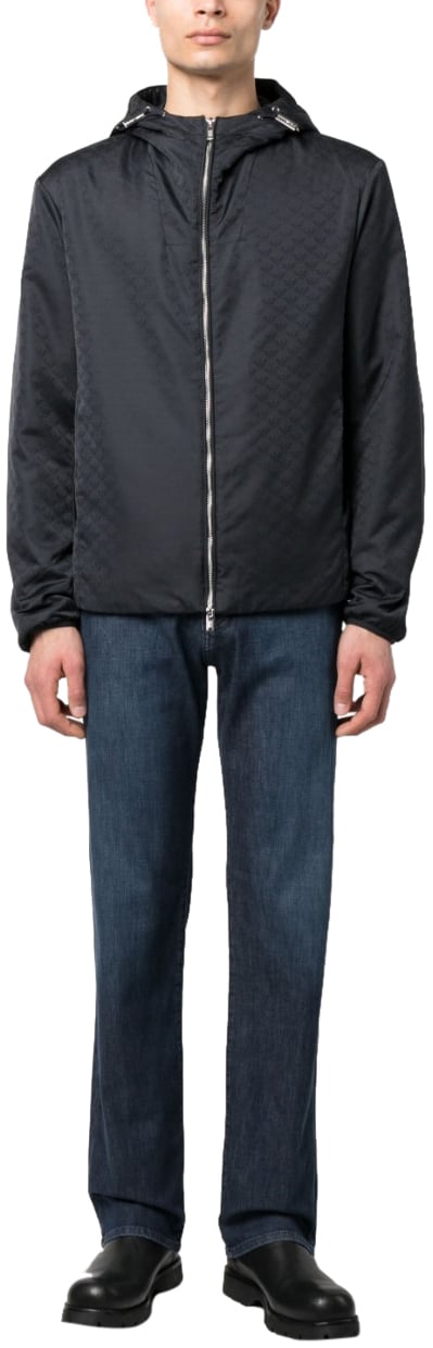 Emporio Armani Coats Blue Blauw