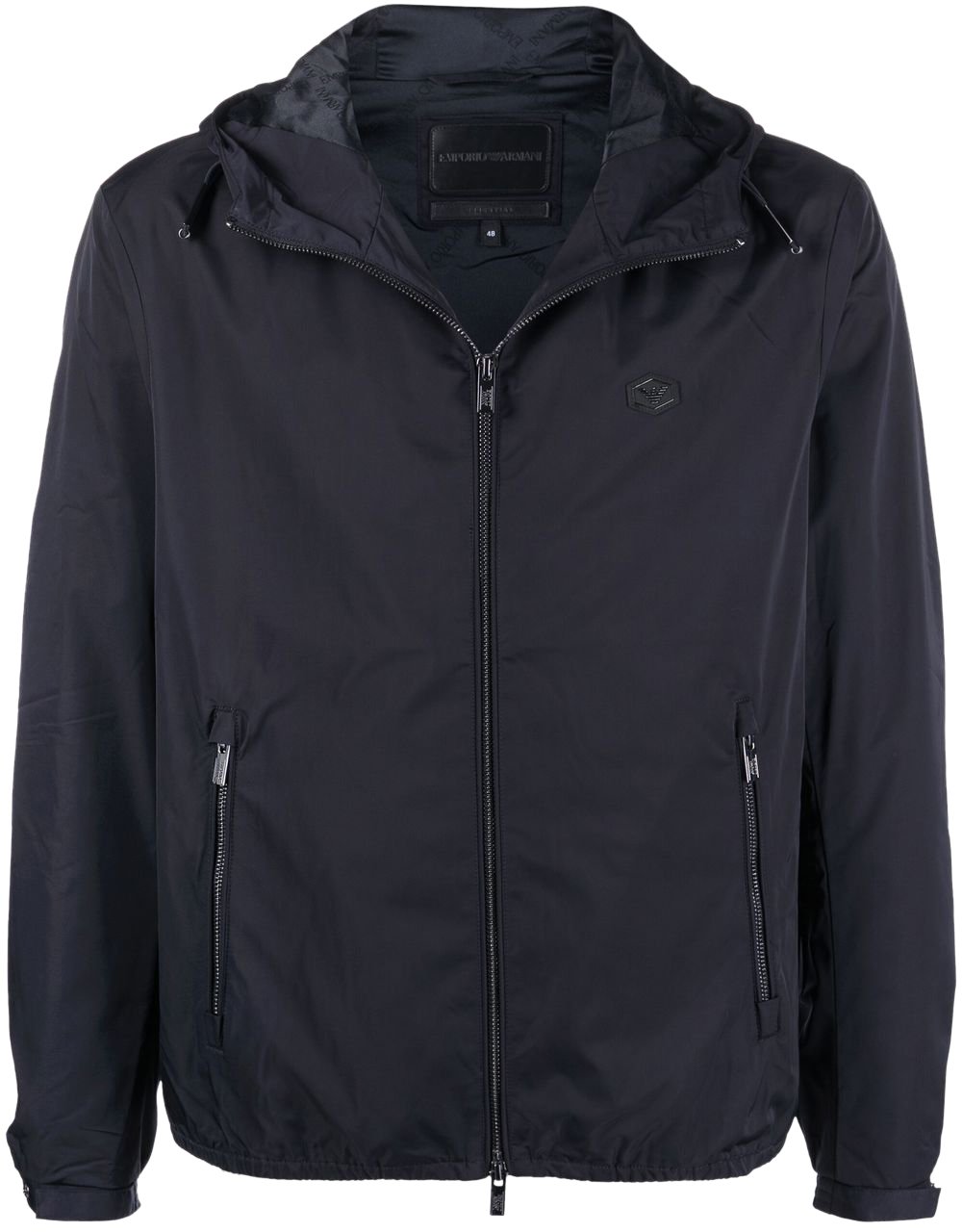 Emporio Armani Coats Blue Blauw