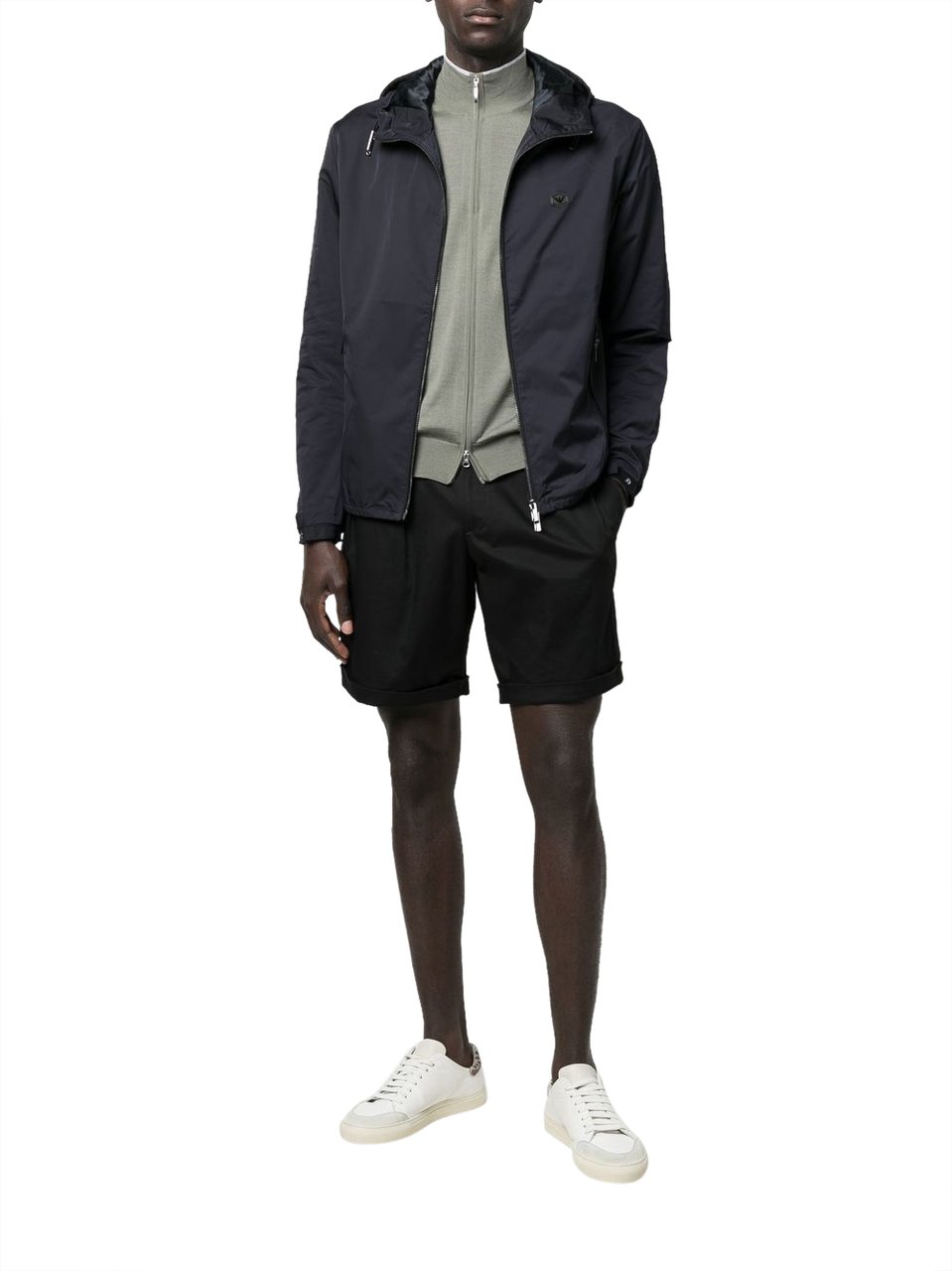 Emporio Armani Coats Blue Blauw
