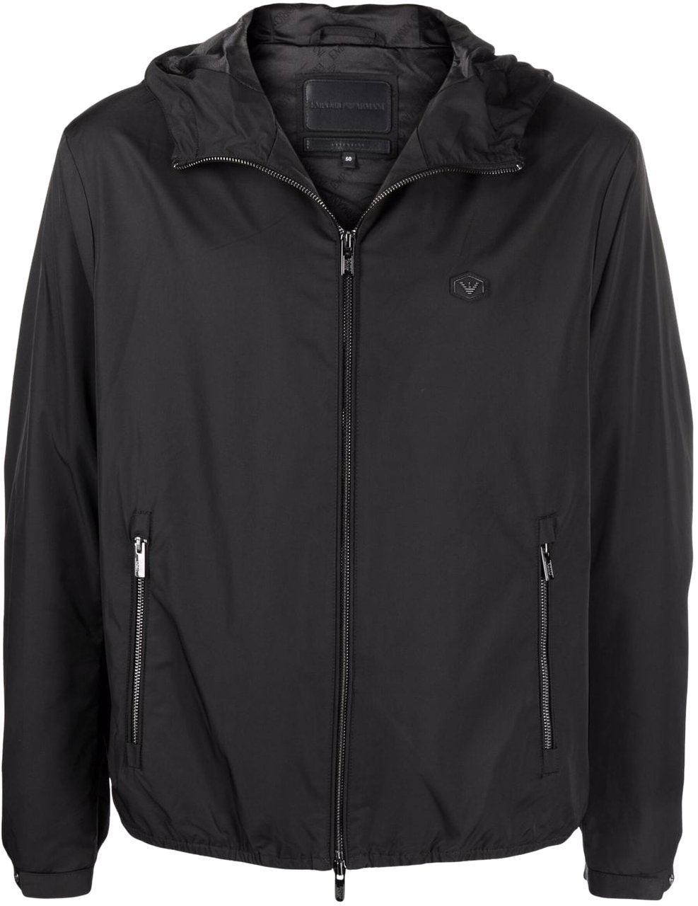 Emporio Armani Coats Black Zwart