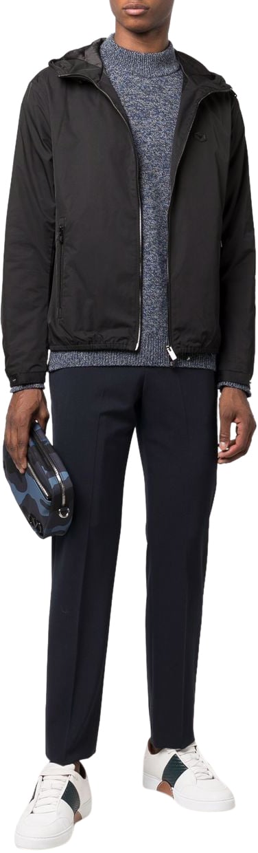Emporio Armani Coats Black Zwart