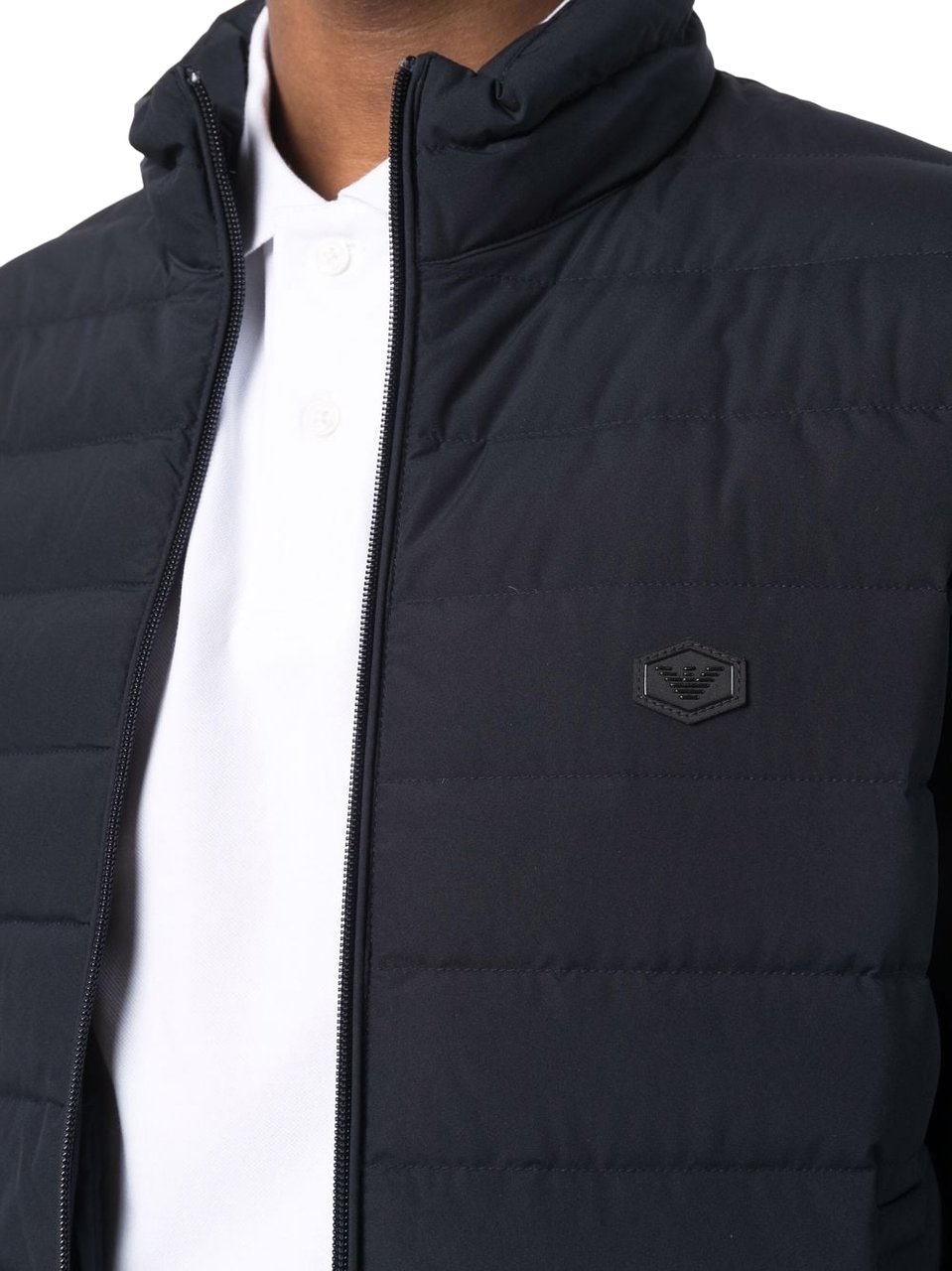 Emporio Armani Coats Blue Blauw
