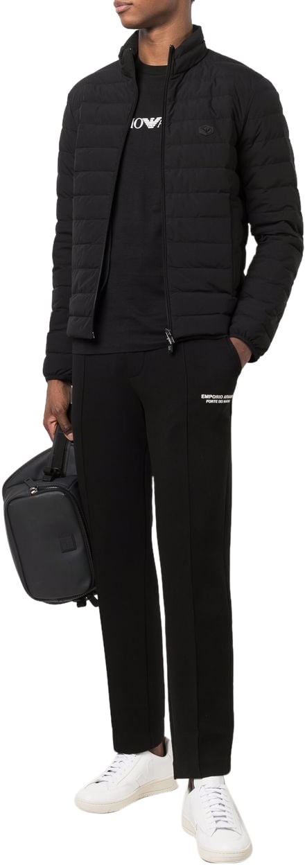 Emporio Armani Coats Black Zwart