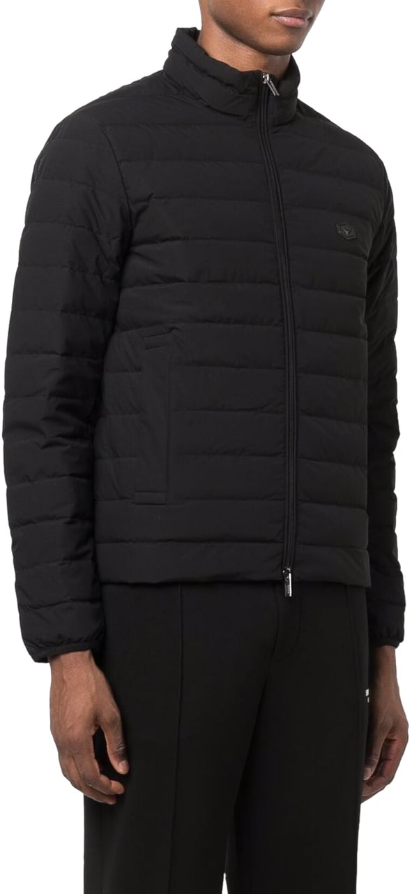 Emporio Armani Coats Black Zwart