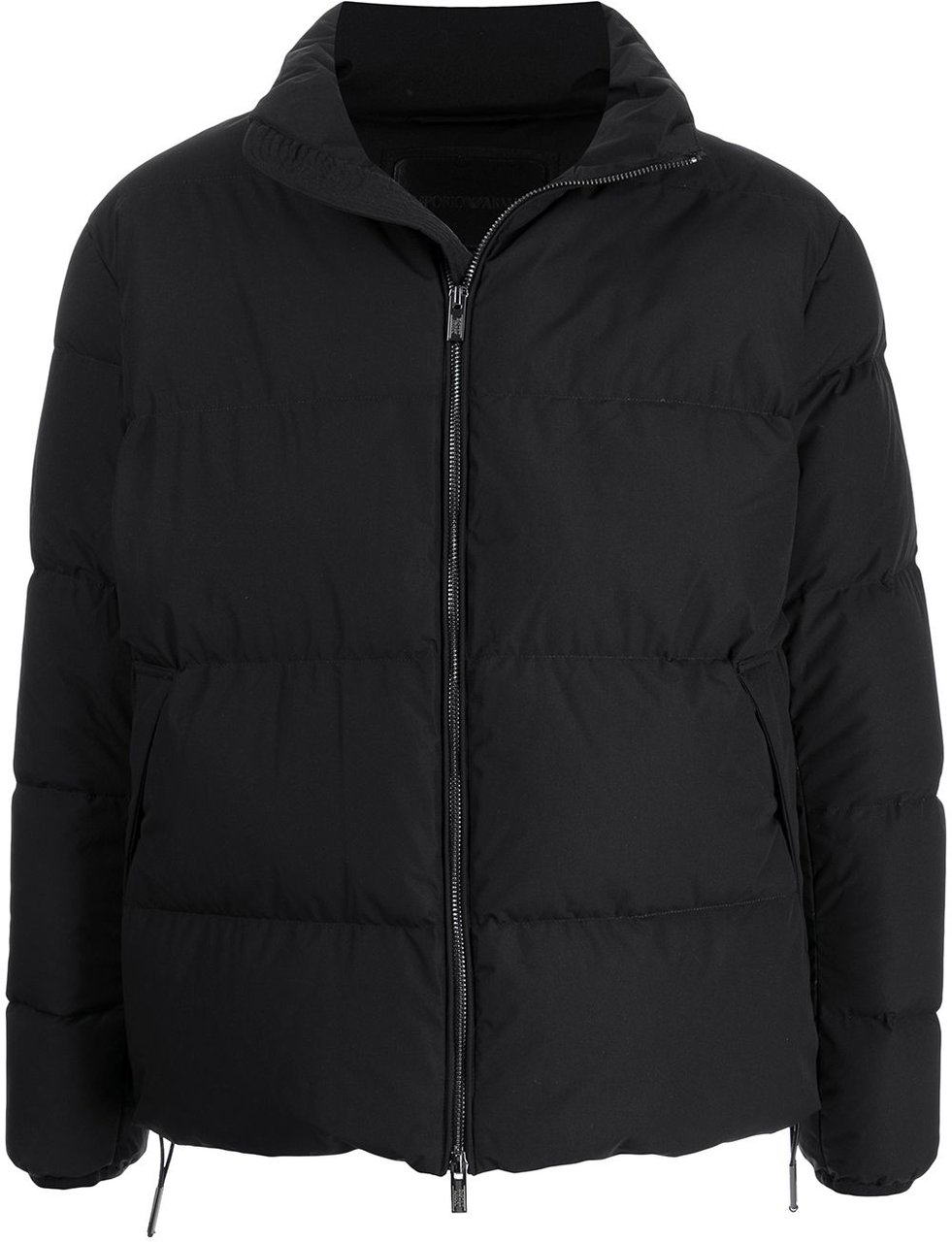 Emporio Armani Coats Black Zwart