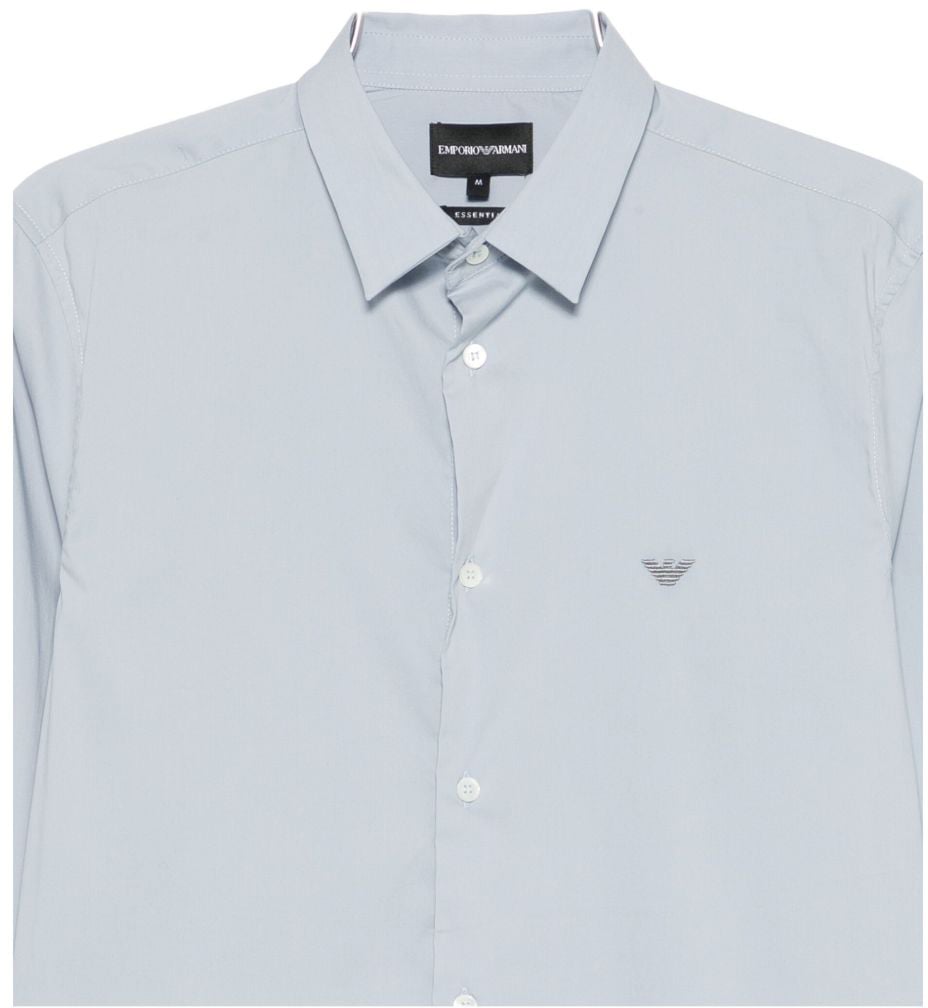 Emporio Armani Shirts Blue Blauw