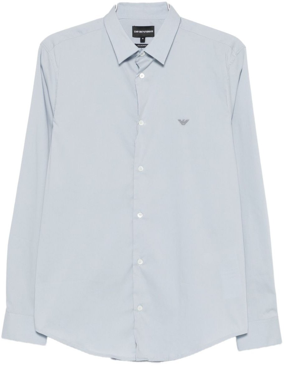 Emporio Armani Shirts Blue Blauw