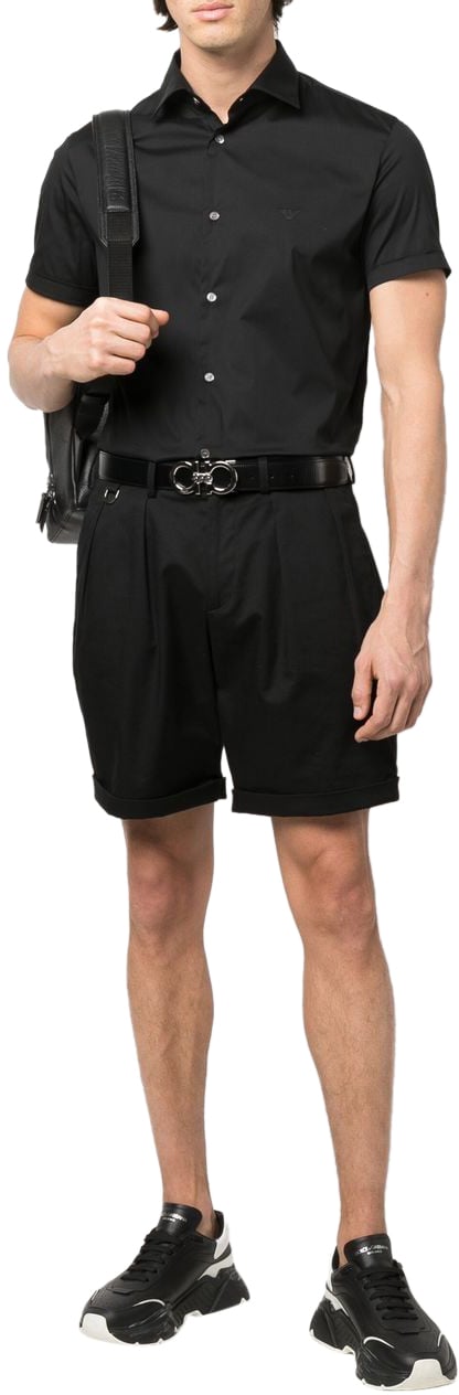 Emporio Armani Shirts Black Zwart
