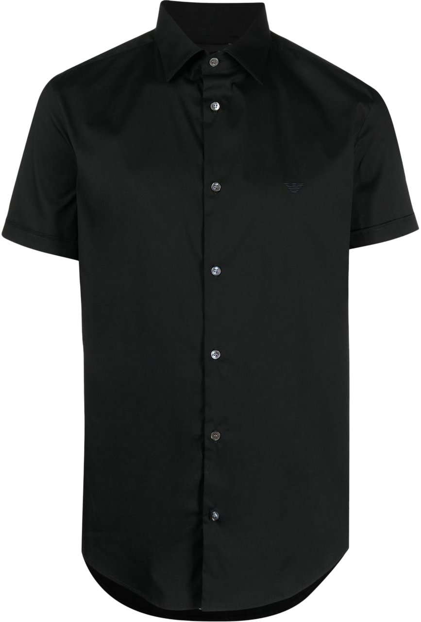Emporio Armani Shirts Black Zwart