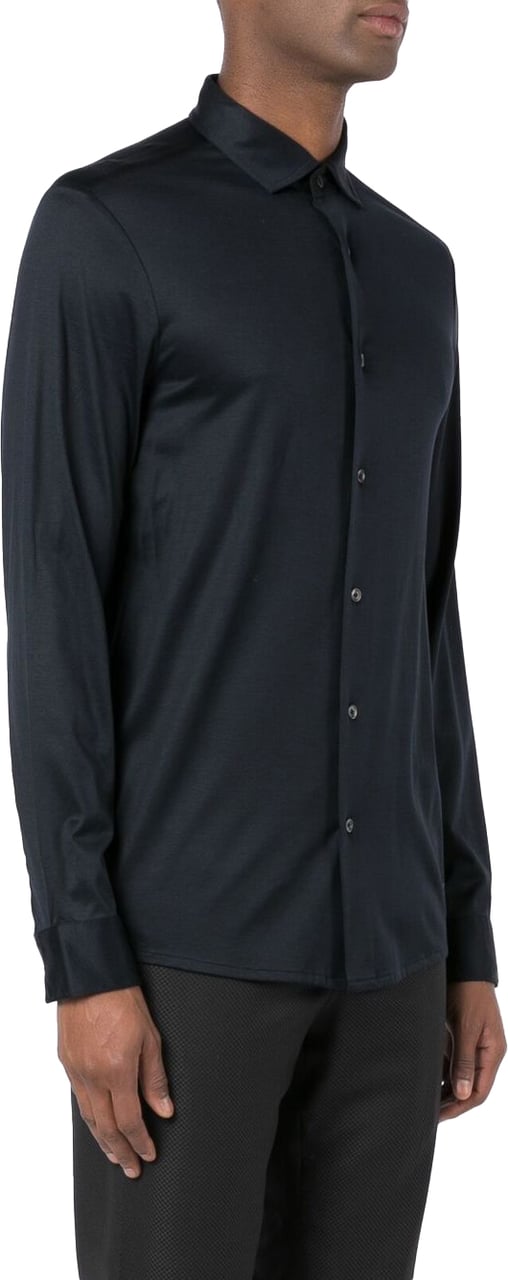 Emporio Armani Shirts Blue Blauw