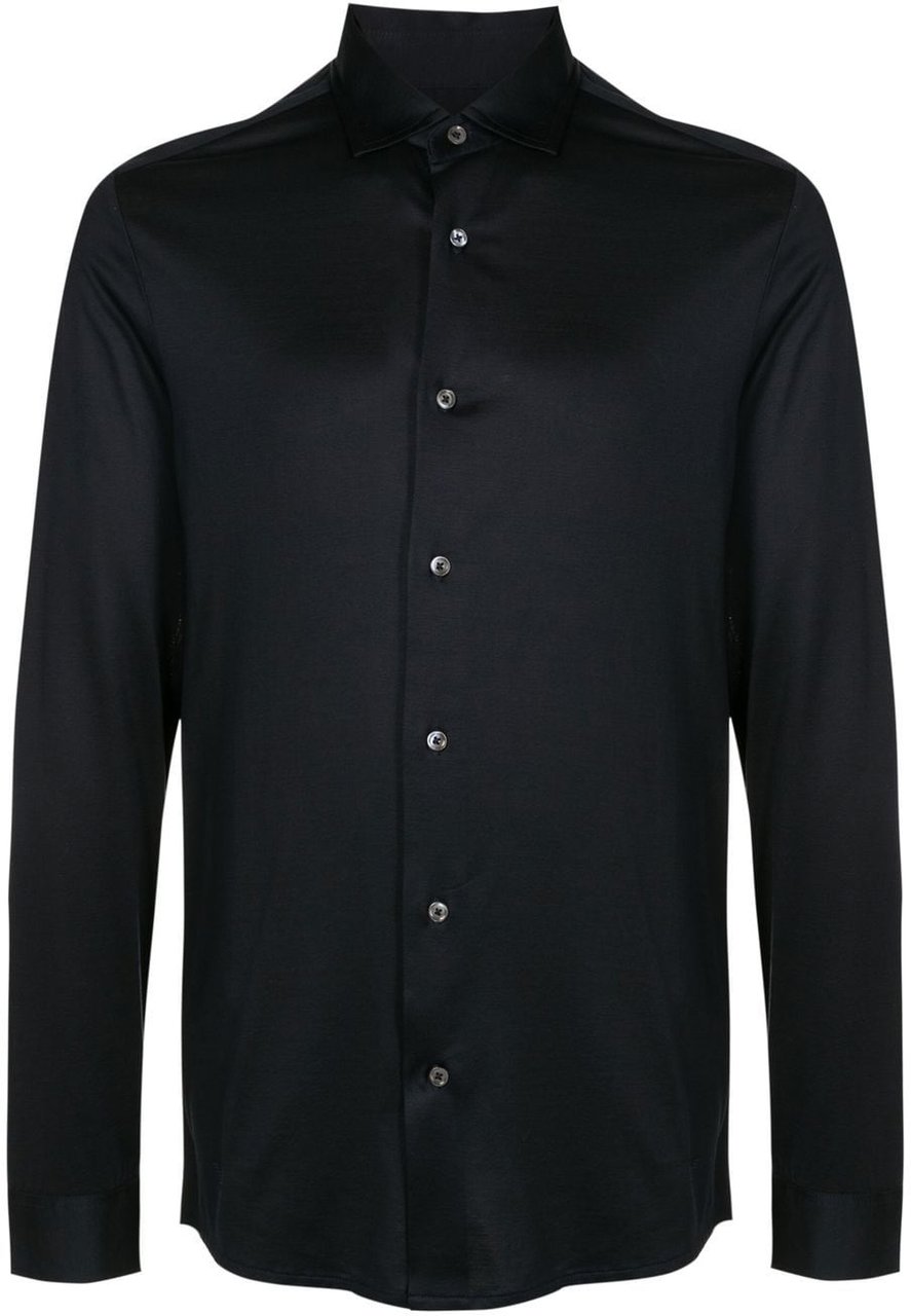 Emporio Armani Shirts Blue Blauw