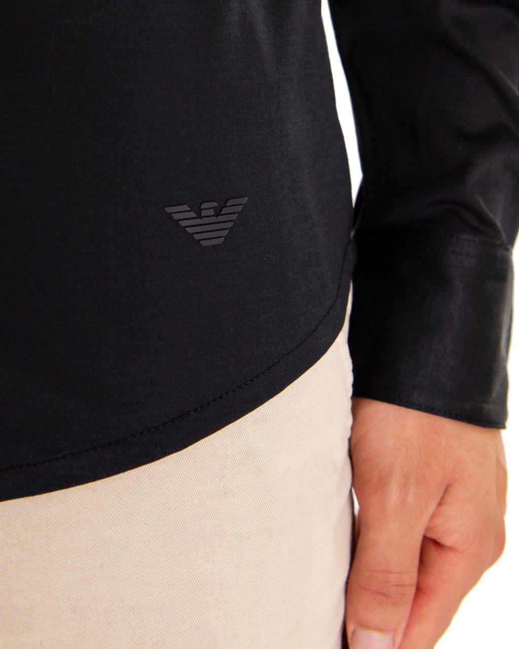 Emporio Armani Heren Shirt Blauw Blauw