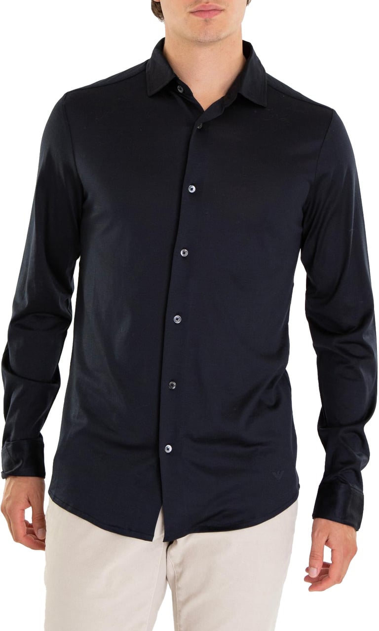 Emporio Armani Heren Shirt Blauw Blauw