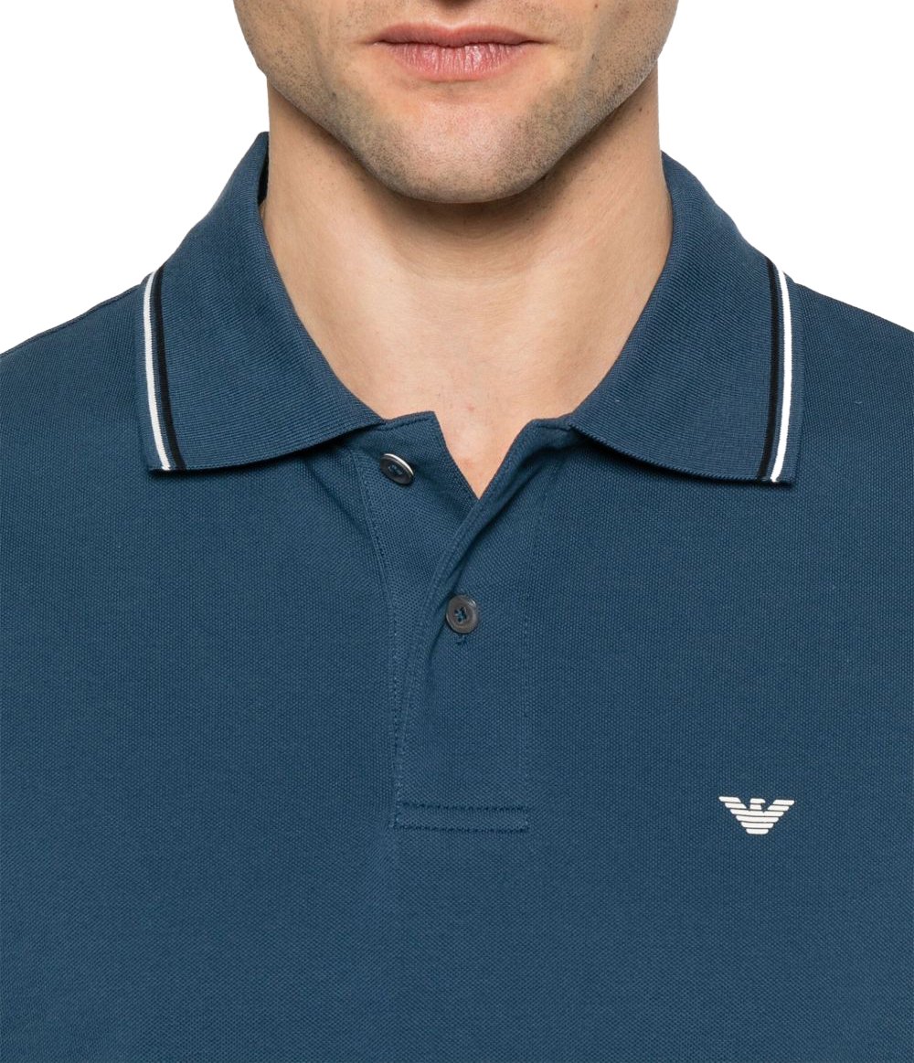 Emporio Armani T-Shirts And Polos Blue Blauw