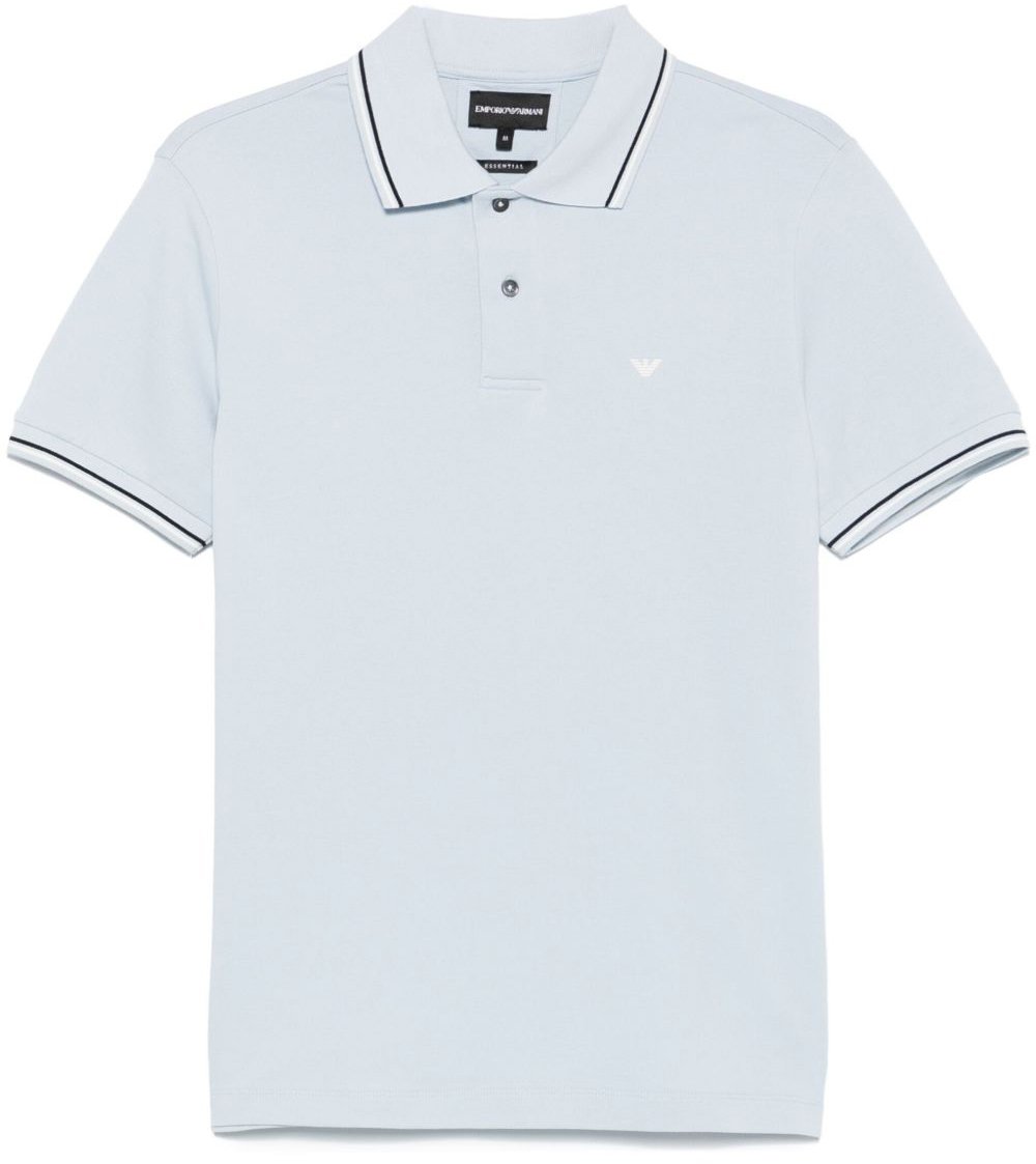 Emporio Armani T-Shirts And Polos Clear Blue Blauw