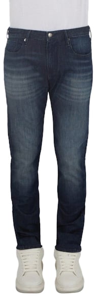 Emporio Armani Jeans Denim Blue Medio Blauw