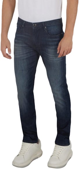 Emporio Armani Jeans Denim Blue Medio Blauw