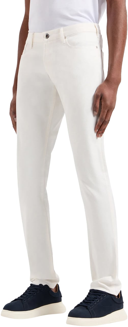 Emporio Armani Trousers Bianco Caldo Wit
