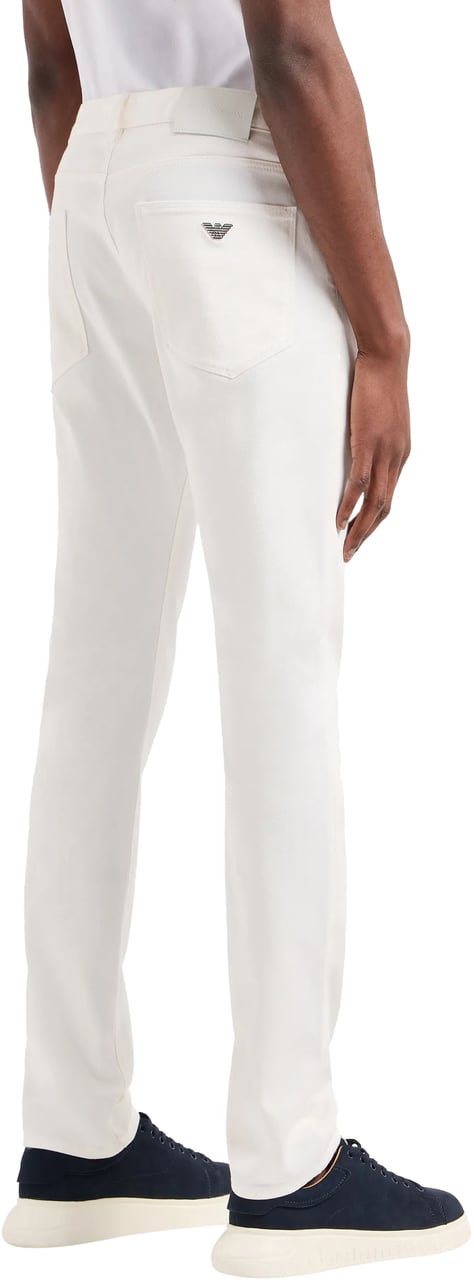 Emporio Armani Trousers Bianco Caldo Wit