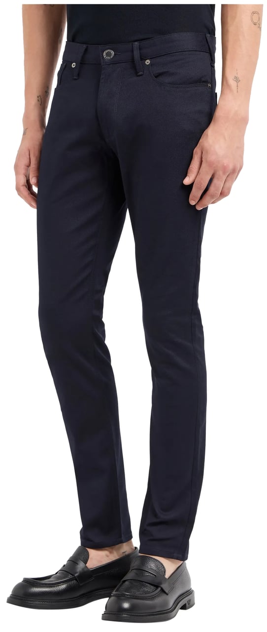 Emporio Armani Trousers Blue Blauw