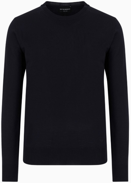 Emporio Armani Sweaters Blue Blauw