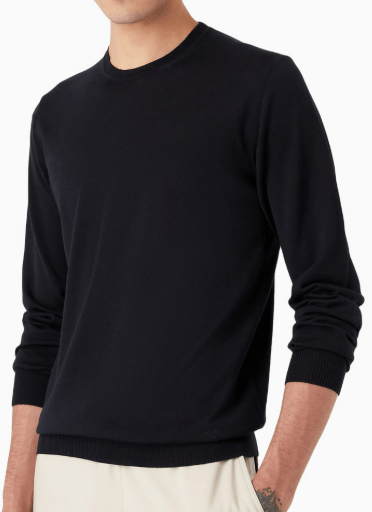 Emporio Armani Sweaters Blue Blauw