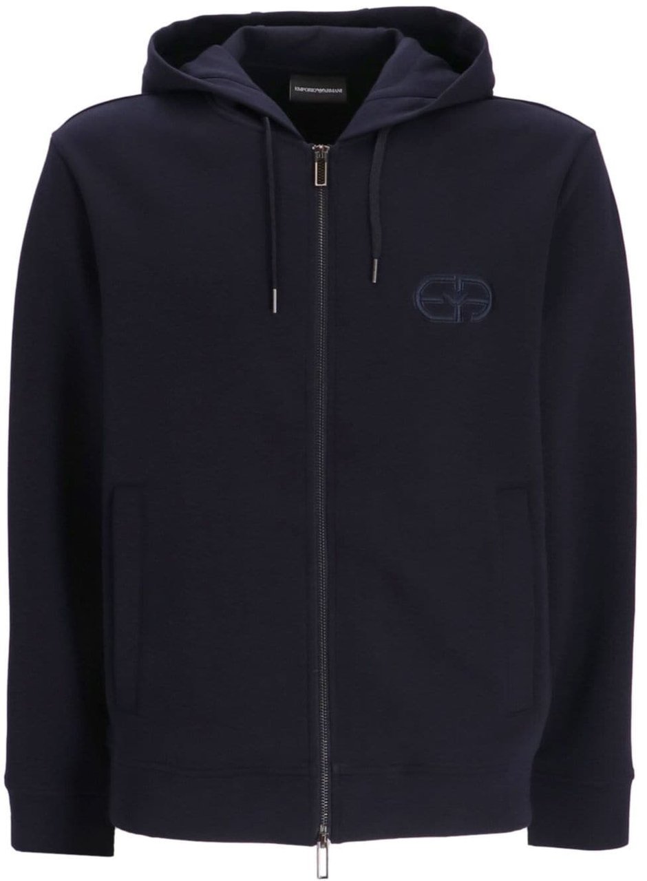 Emporio Armani Sweaters Blue Blauw