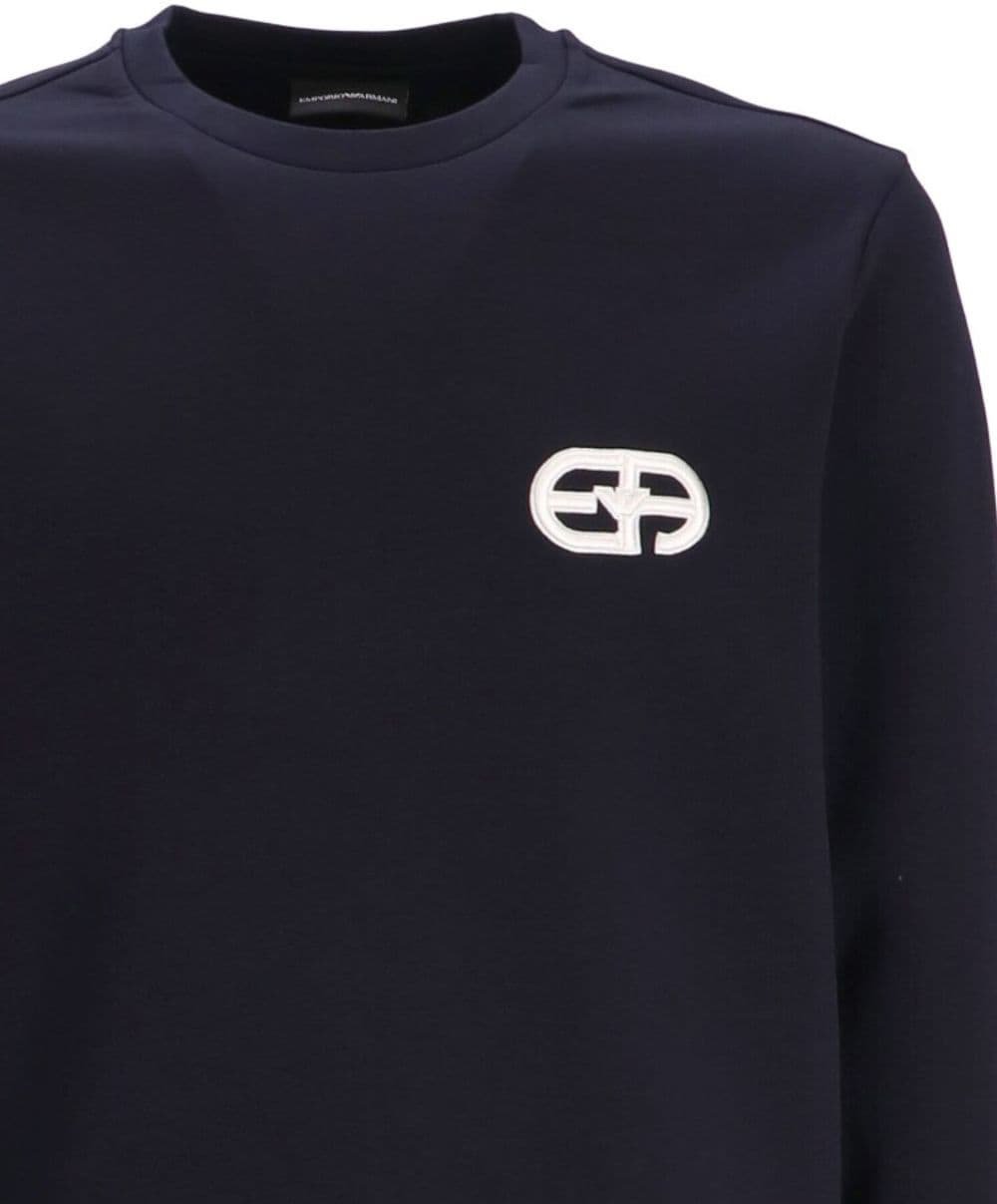Emporio Armani Sweaters Blue Blauw