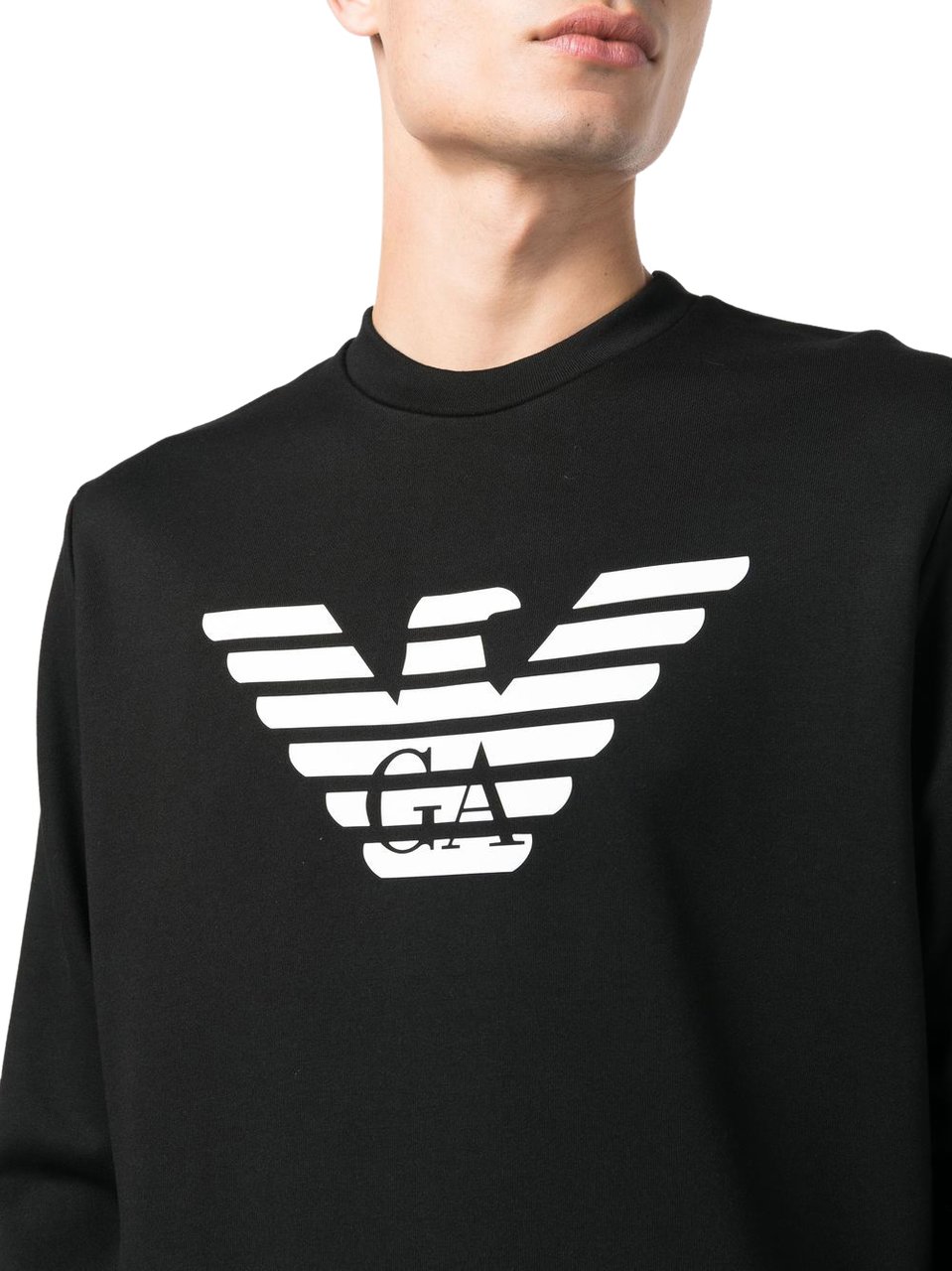 Emporio Armani Sweaters Black Zwart