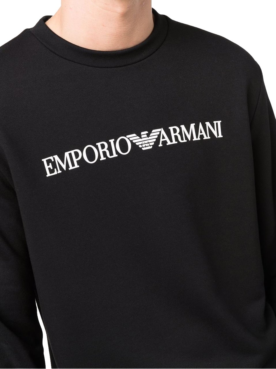 Emporio Armani Sweaters Black Zwart