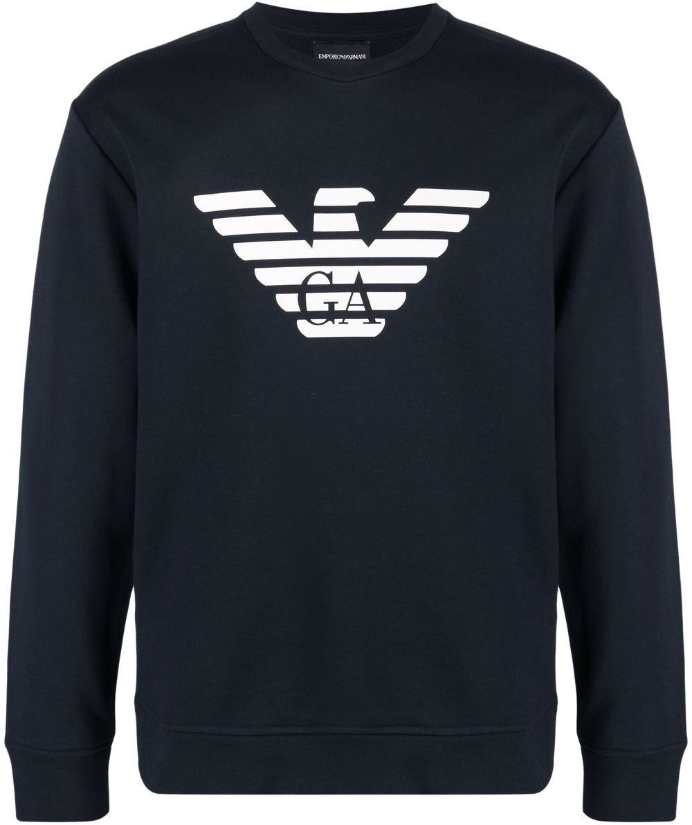 Emporio Armani Sweaters Blue Blauw