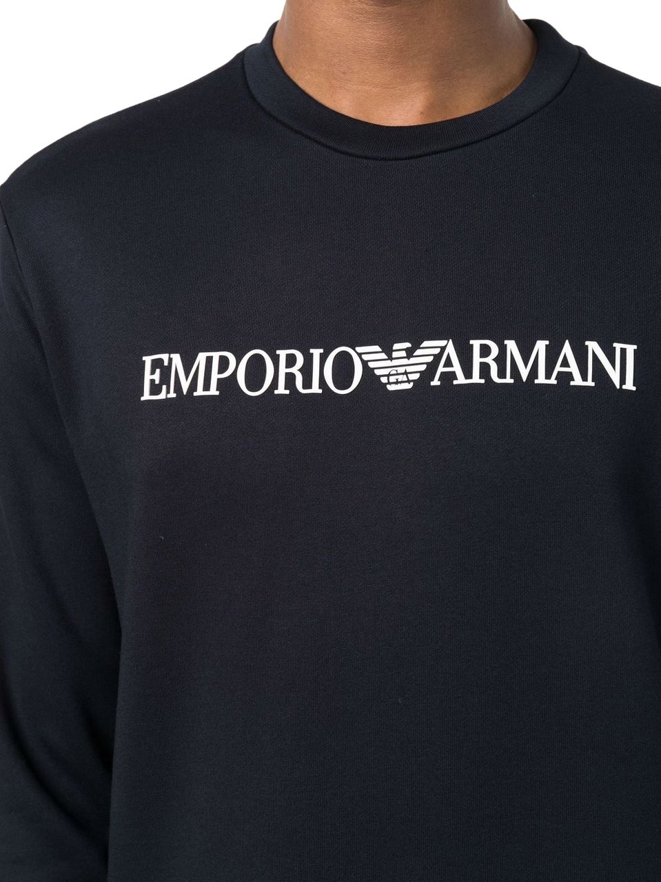 Emporio Armani Sweaters Blue Blauw