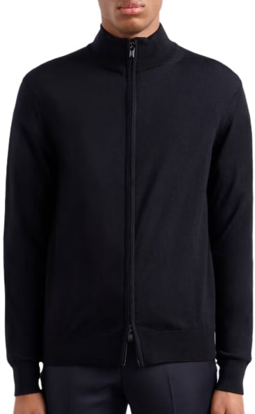 Emporio Armani Sweaters Blue Blauw