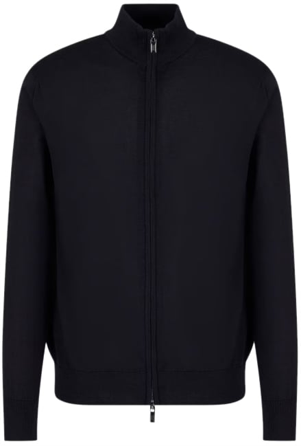 Emporio Armani Sweaters Blue Blauw