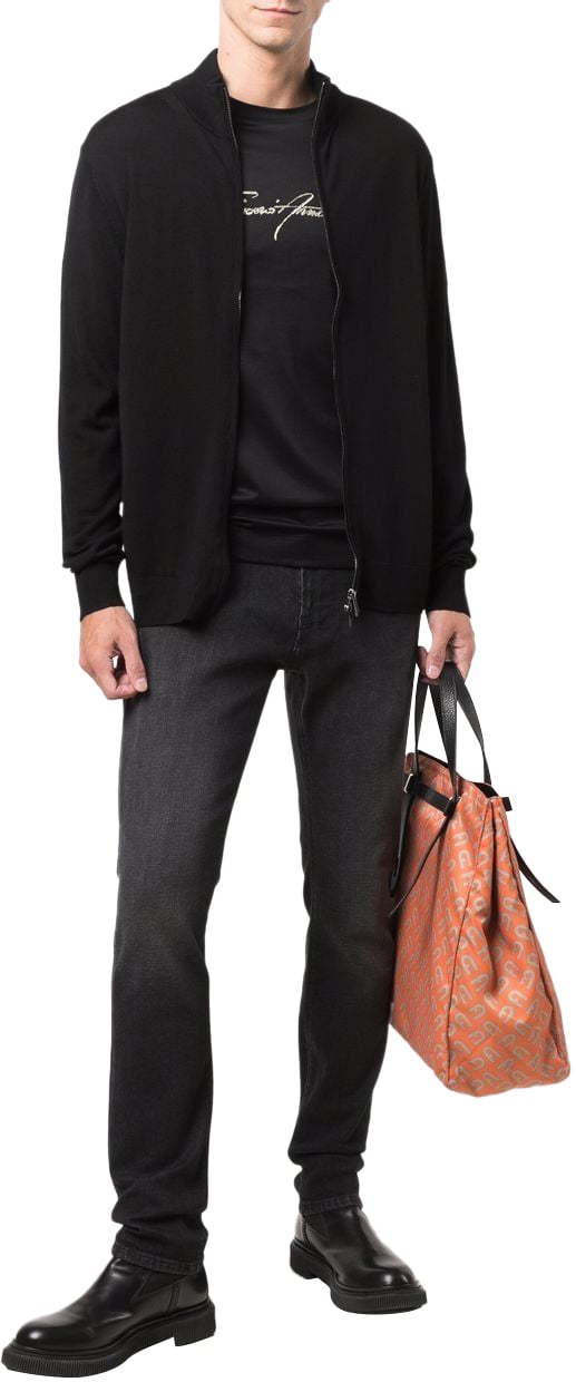 Emporio Armani Sweaters Black Zwart