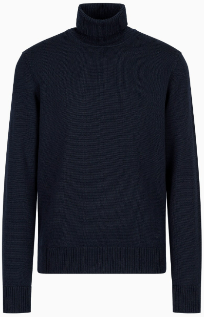 Emporio Armani Sweaters Blue Blauw